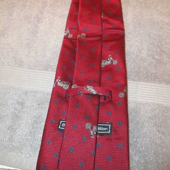 Vtg BMW Motorcycle Silk Tie Necktie Made in Italy NEW Limited Edition Corpcore - Picture 8 of 9